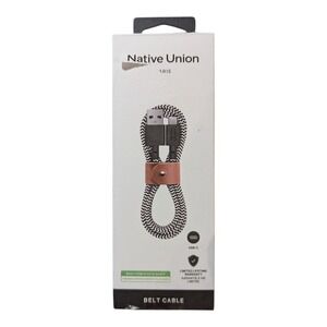 V4. Native Union Belt Cable 4'‎ USB-C to USB-A Cable - Zebra